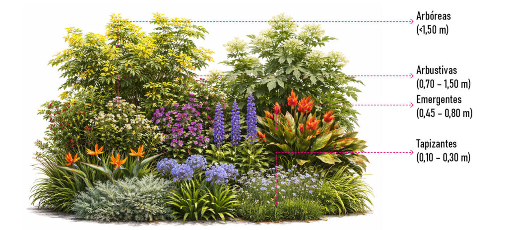 Esquema de estratificación vegetal